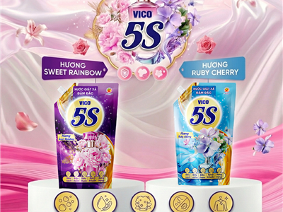 RA MẮT DIỆN MẠO MỚI VỚI TÚI NƯỚC GIẶT XẢ VICO 5S 1.5KG